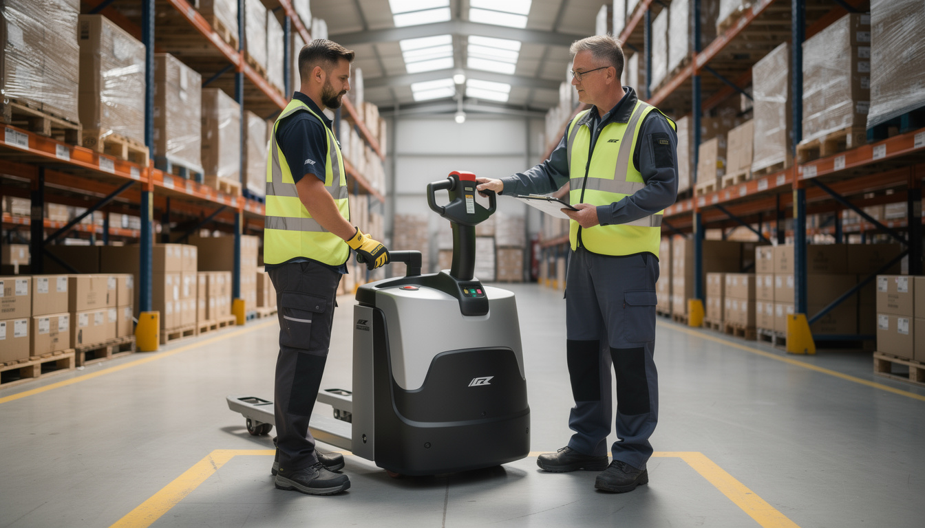 Formation transpalette électrique : guide complet pour bien débuter découvrez notre guide complet sur la formation au transpalette électrique pour bien débuter en toute sécurité et maîtriser son utilisation efficacement.