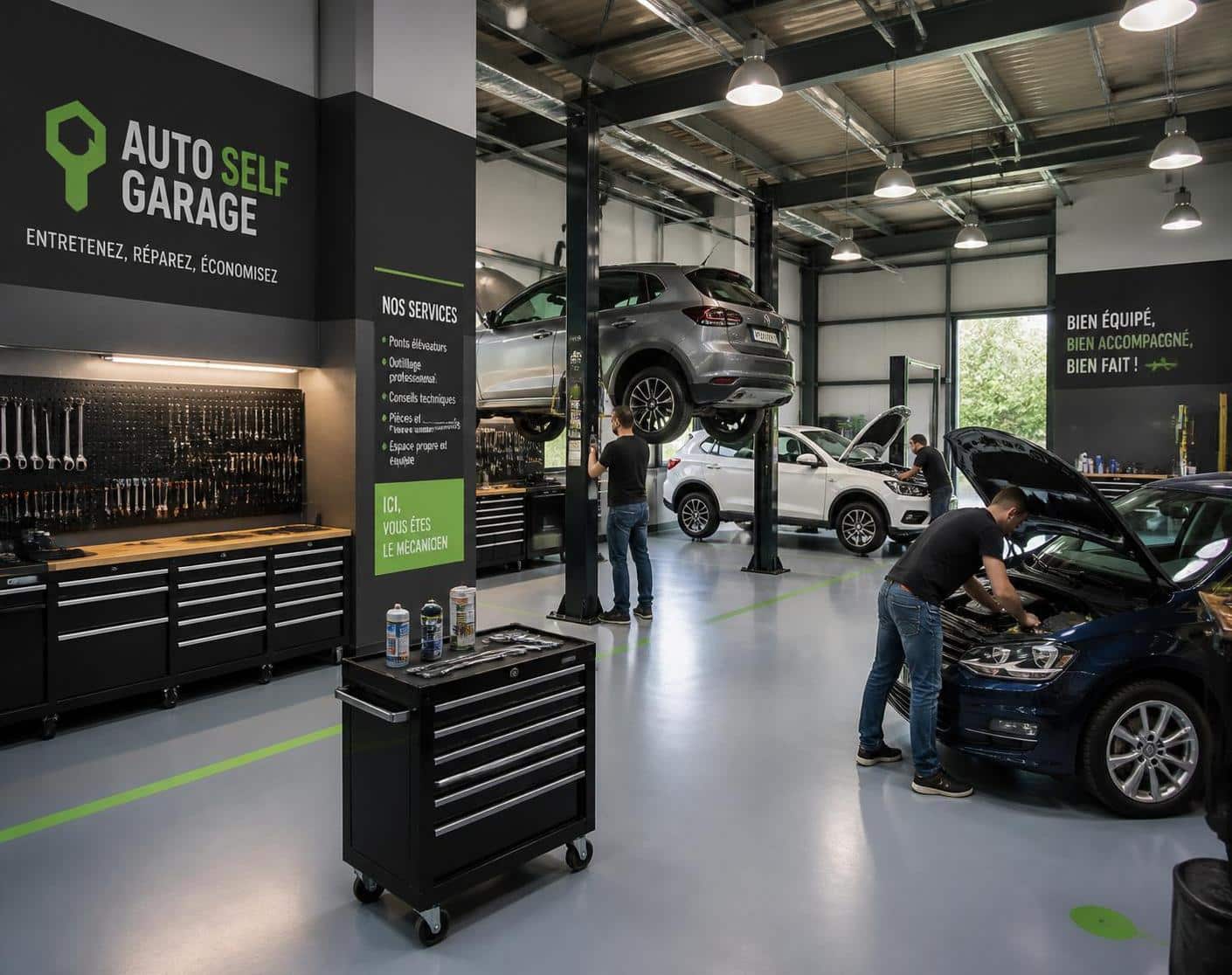 découvrez les services professionnels d'auto self garage sarl rca pour l'entretien, la réparation et le soin de votre véhicule. qualité, expertise et satisfaction garanties.