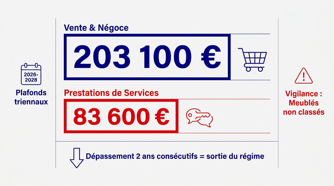 Plafonds micro-entreprise 2026