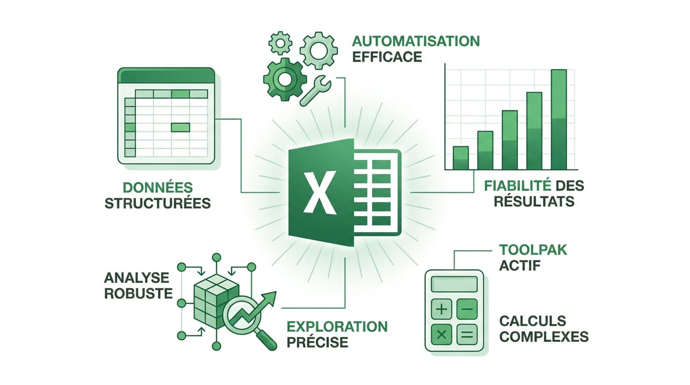 Interface Excel pour l'analyse professionnelle
